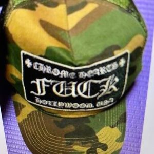 Chrome Hearts F*CK Trucker Hat Camo